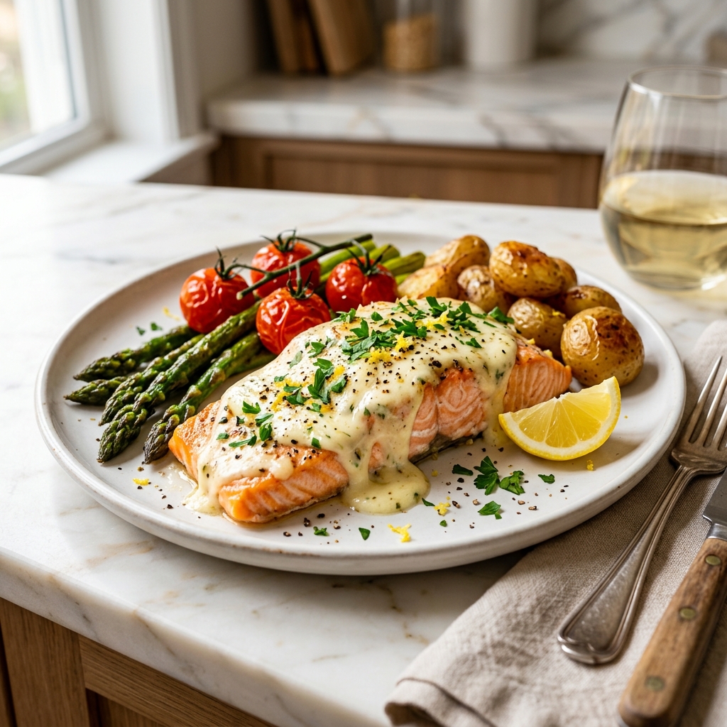 Delicious Baked Boursin Salmon Recipe: Easy Weeknight Delight
