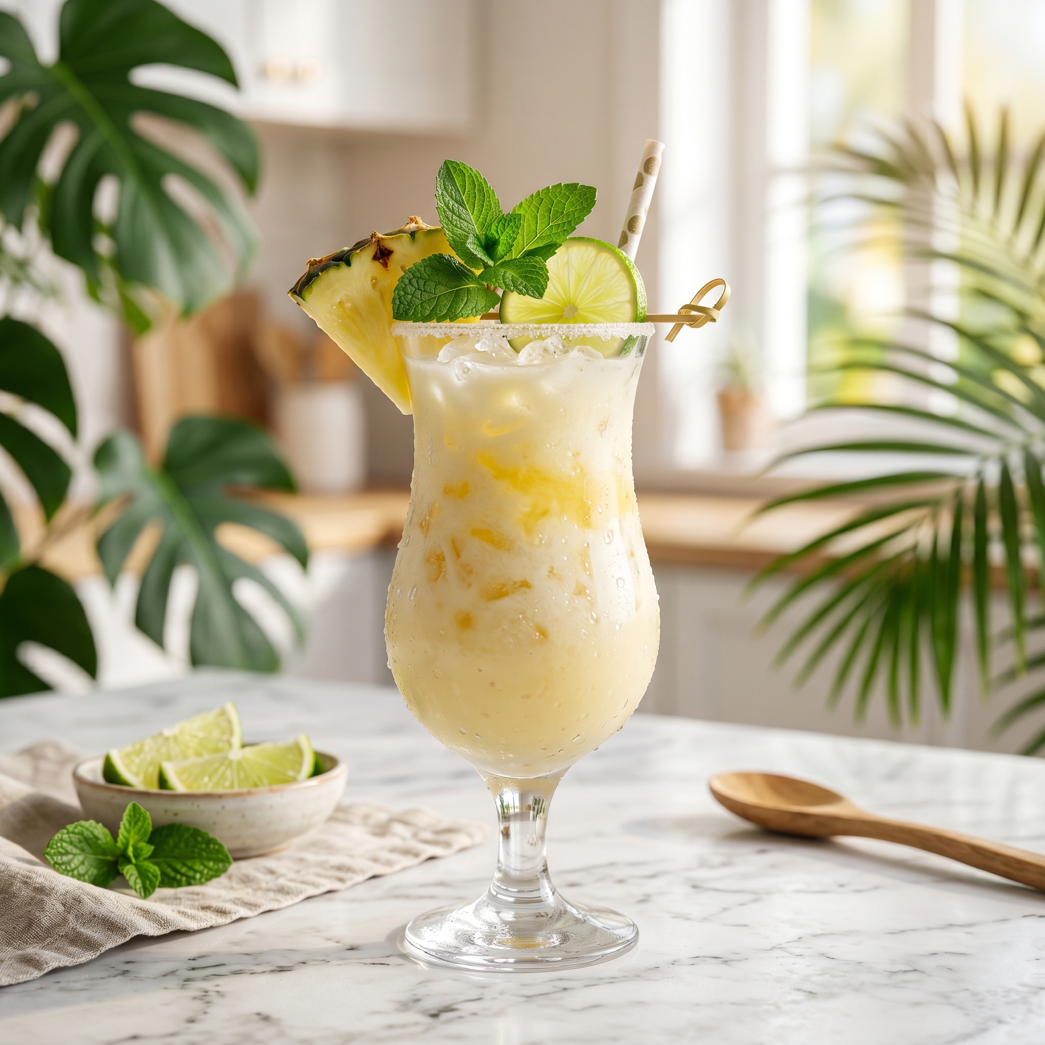 Skinny Piña Colada – Easy Tropical Summer Drink