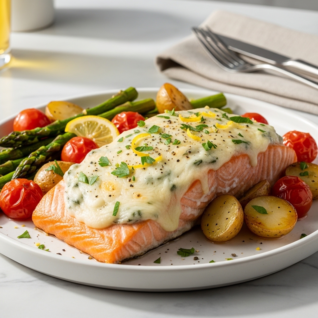Delicious Baked Boursin Salmon Recipe: Easy Weeknight Delight