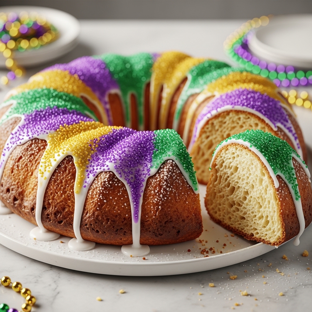 Easy King Cake Recipe – One Dish Mardi Gras Dessert