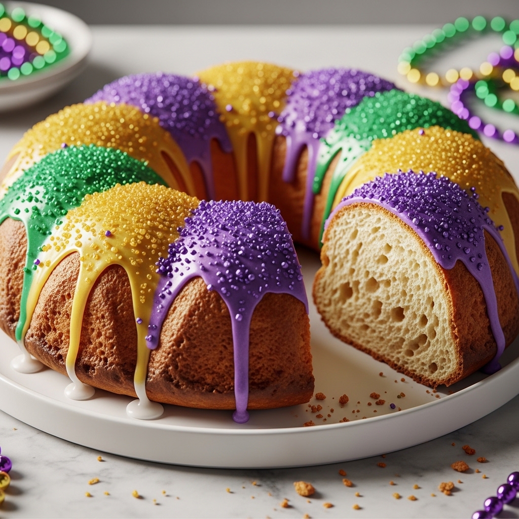 Easy King Cake Recipe – One Dish Mardi Gras Dessert