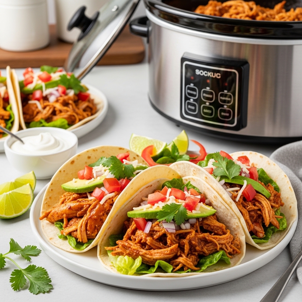 Crockpot Chicken Tacos