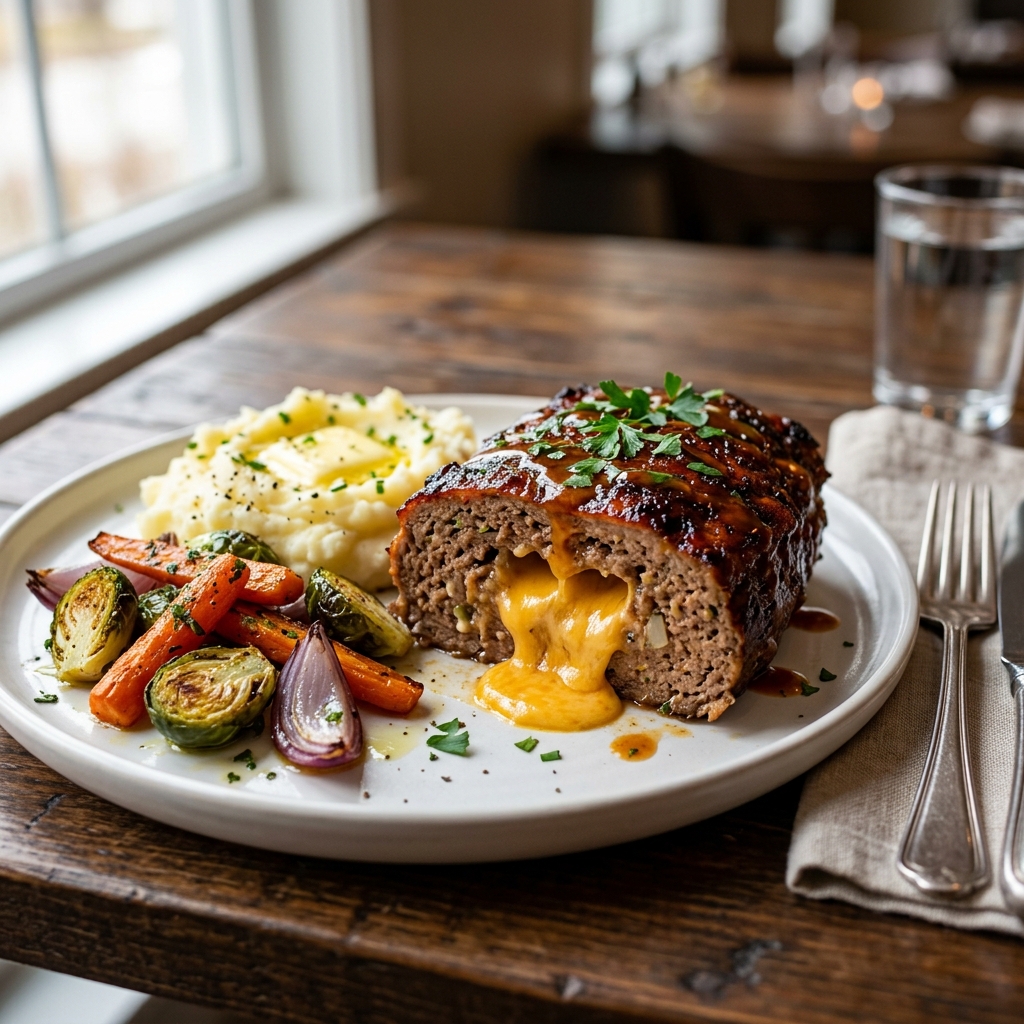 Cheddar Stuffed Meatloaf Recipe – Juicy 5 Star Meatloaf Dinner Idea