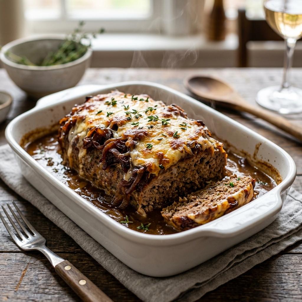 Crockpot French Onion Meatloaf – Easy Comfort Meatloaf Recipe