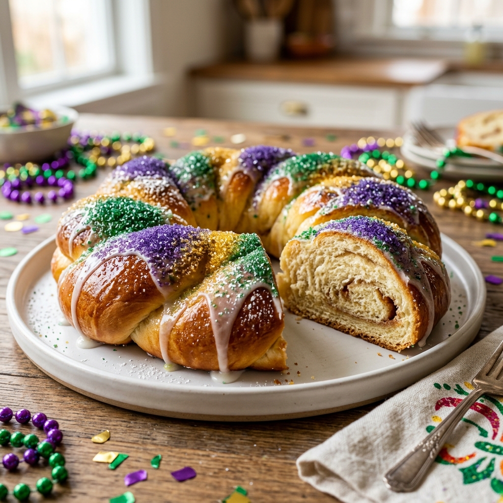 Easy King Cake Recipe – Classic Mardi Gras Dessert
