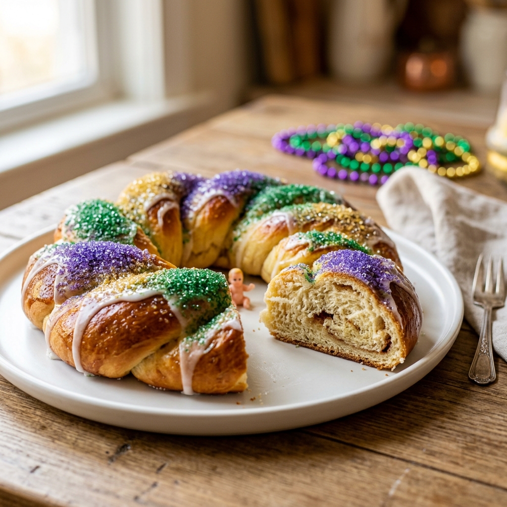 Easy King Cake Recipe – Classic Mardi Gras Dessert